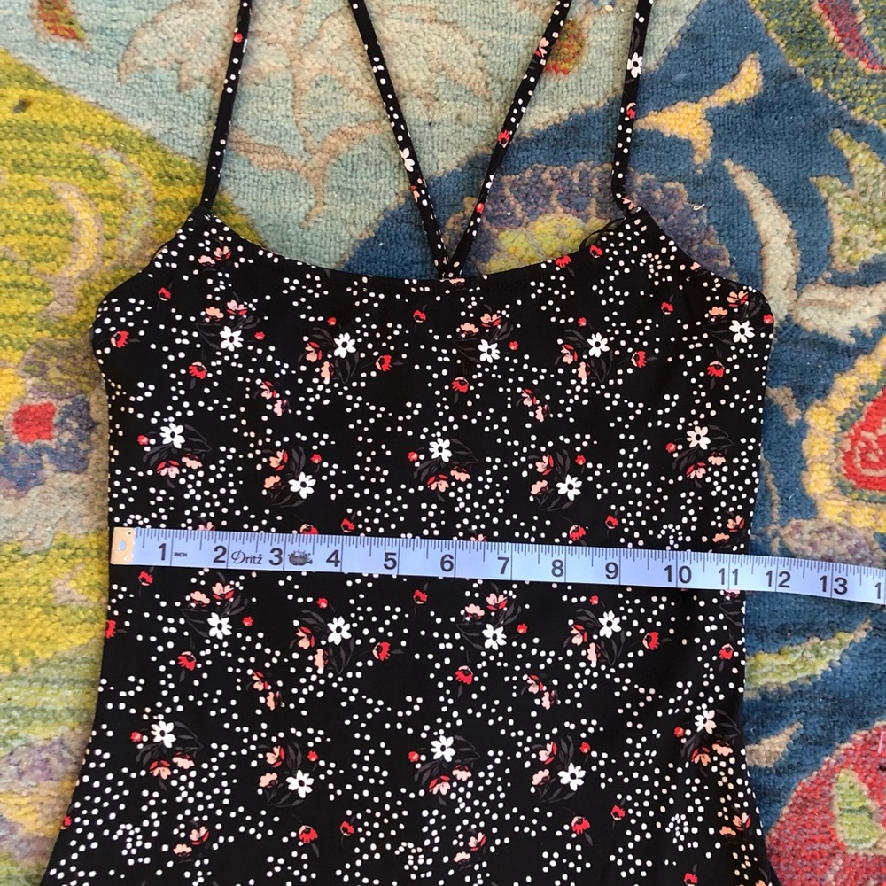 H&M Divided Black Floral Strap Dress - Picture 6 of 6
